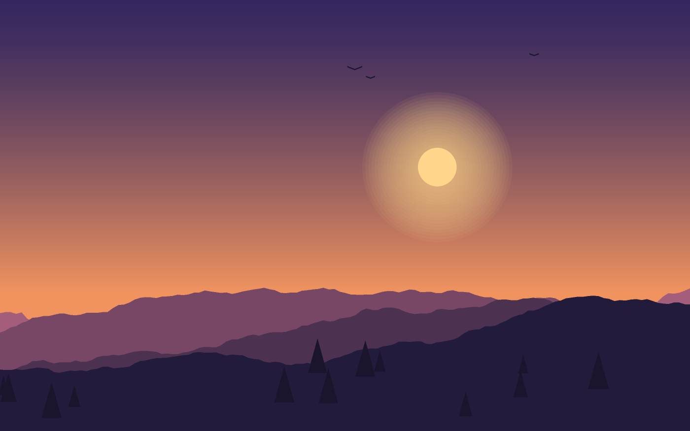 Landschapsillustratie